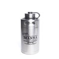 Manna 64 oz Silver Stainless Steel - Brewing Co Keg Growler Water Bottle BPA Free MA4705